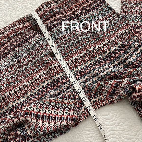 Anne Carson Wide Leg Pants Geometric Print Size Large - Picture 10 of 13